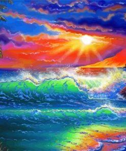 Aesthetic Ocean Paradise Paint By Numbers