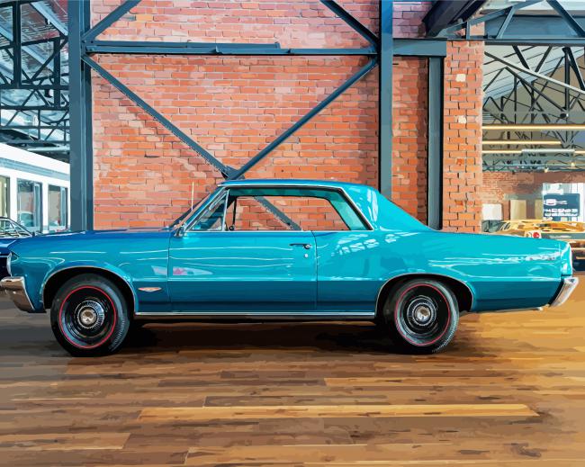 Blue 1964 GTO Car Paint By Numbers