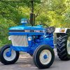 Blue Ford N Series Tractor Paint By Numbers