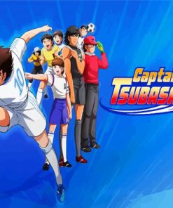 Captain Tsubasa Anime Poster paint by number