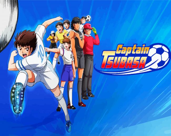 Captain Tsubasa Anime Poster paint by number