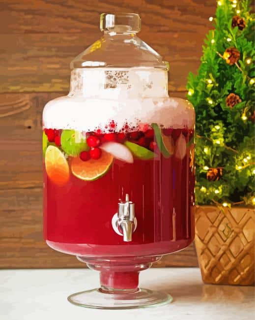 Christmas Drink Punch Paint By Numbers