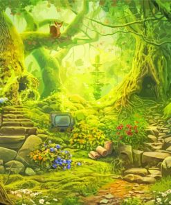 Fantasy Forest Garden View Paint By Numbers