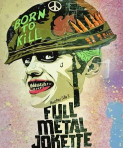 Full Metal Jacket Joker Poster Paint by number