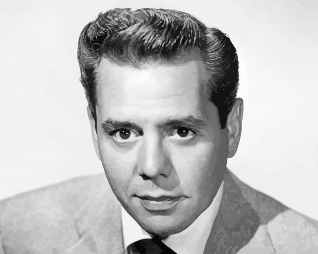 Monochrome Desi Arnaz paint by number