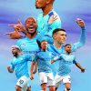 Professional Manchester City Players Paint By Numbers