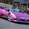 Purple Lamborghini Diablo Car Paint By Numbers