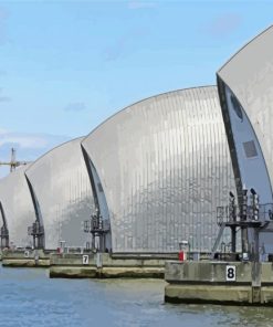 The Thames Barrier paint by number