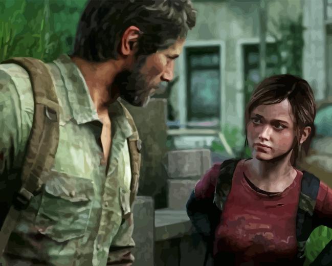 Joel And Ellie The Last Of Us Paint by numbers