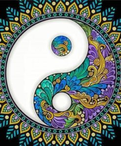 Yin Yang Mandala Paint By Numbers