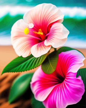 Hawaiian Flowers Paint By Numbers