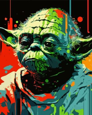 Old Yoda Pop Art Paint By Numbers